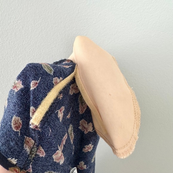 JH Collectibles Vtg Navy Blue Leaf Print Skirt/Top Set Women's Sz 14+16 - Picture 7 of 16